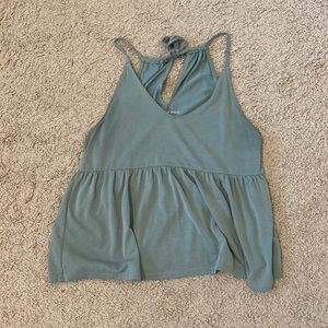 American Eagle peplum tank top.